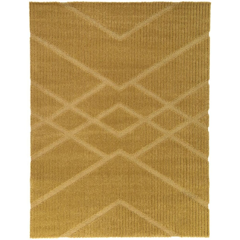 BALTA Beckett Gold 5 ft. x 7 ft. Geometric Area Rug 3124825
