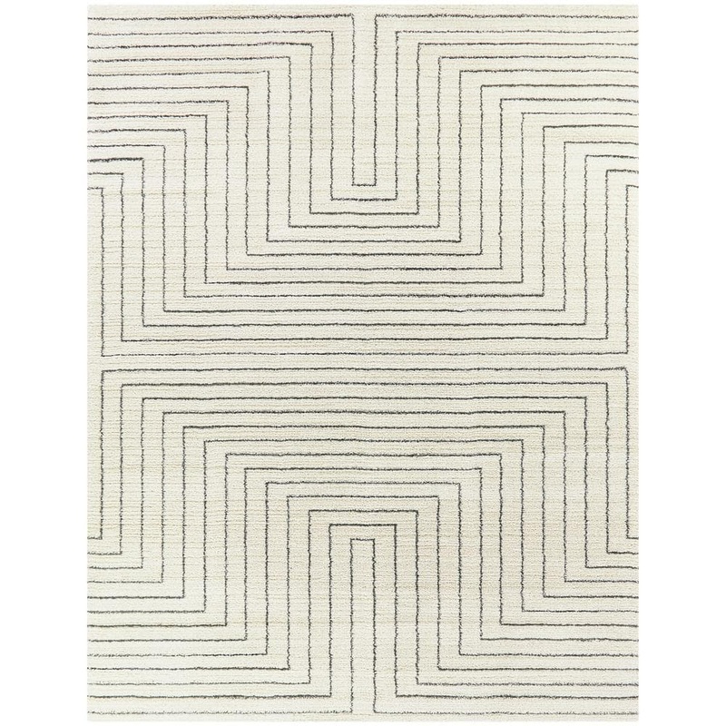 BALTA Carmody White 5 ft. x 7 ft. Modern Stripe Area Rug 3006761