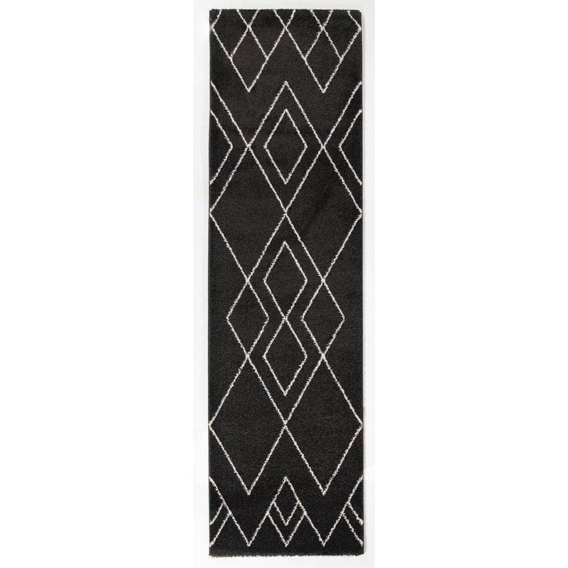 BALTA Clara Black 2 ft. x 7 ft. Runner Rug 3003836