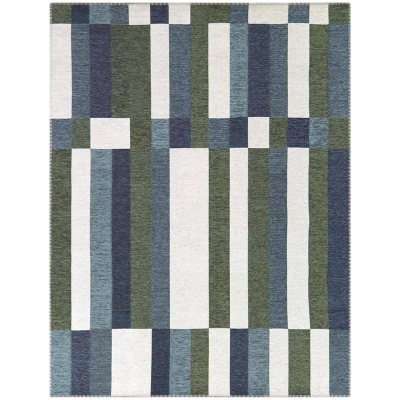 BALTA Huberto Blue 8 ft. x 10 ft. Stripe Area Rug 3122666