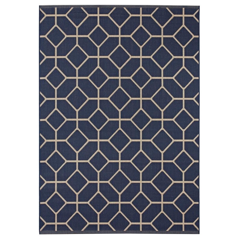 BALTA Kensington Navy 8 ft. x 10 ft. Indoor/Outdoor Area Rug 303247632403051