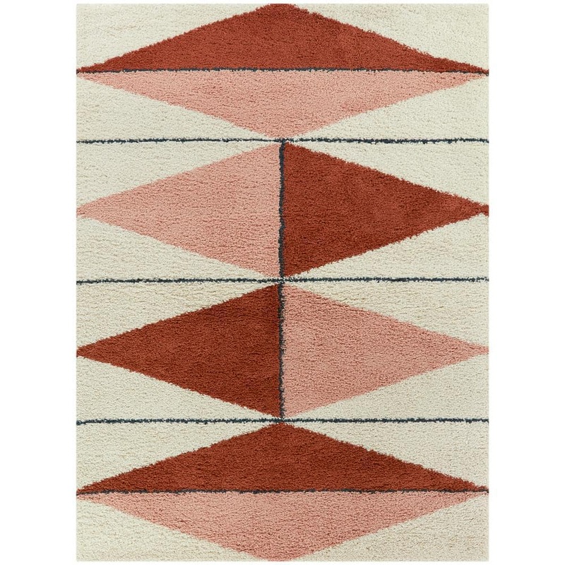 BALTA Levine Burnt Orange 9 ft. x 12 ft. Geometric Area Rug 3122001