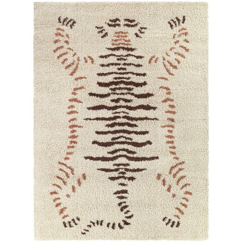 BALTA Maja Cream 8 ft. x 10 ft. Tiger Area Rug 3126490