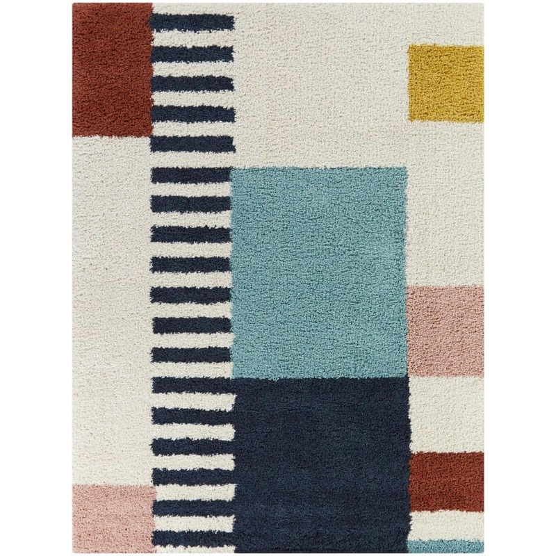 BALTA Marc Navy 5 ft. 3 in. x 7 ft. Color Block Area Rug 3098666