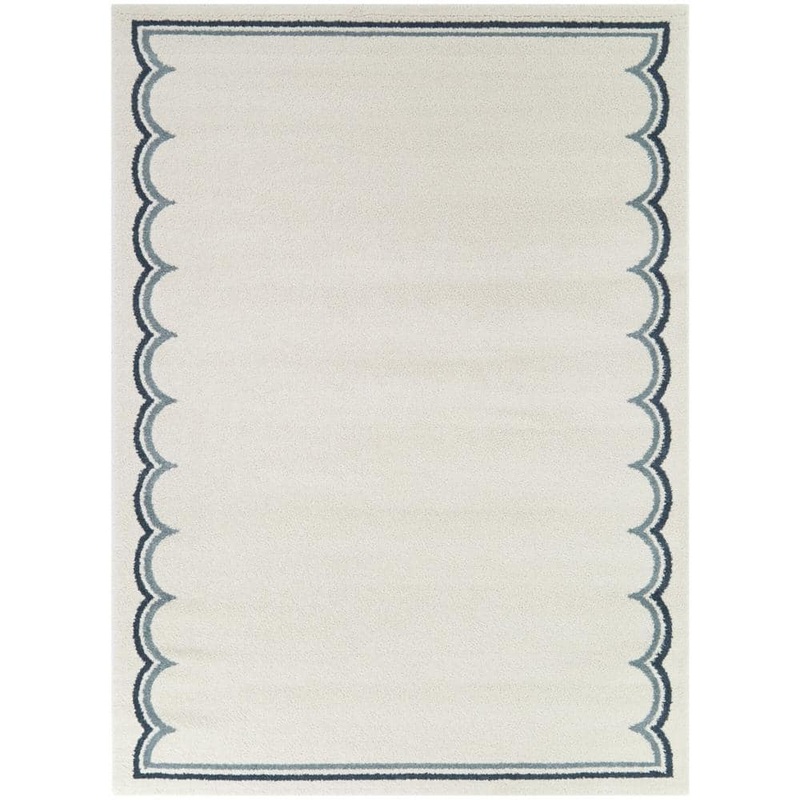 BALTA Marinatos Cream 8 ft. x 10 ft. Border Area Rug 3122516