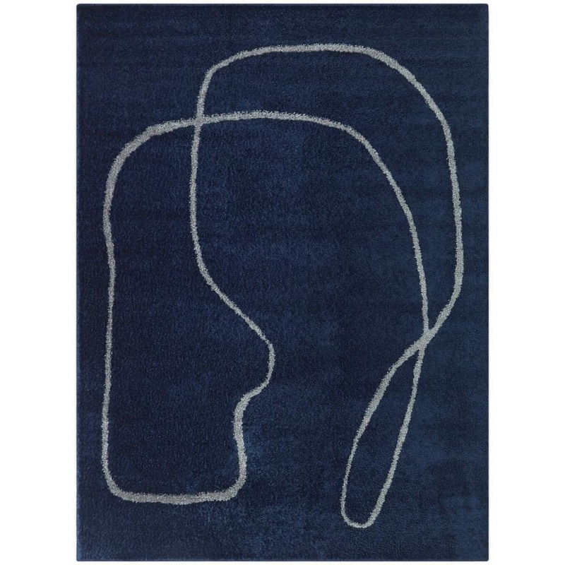 BALTA Remco Navy Blue 8 ft. x 10 ft. Abstract Area Rug 3115638