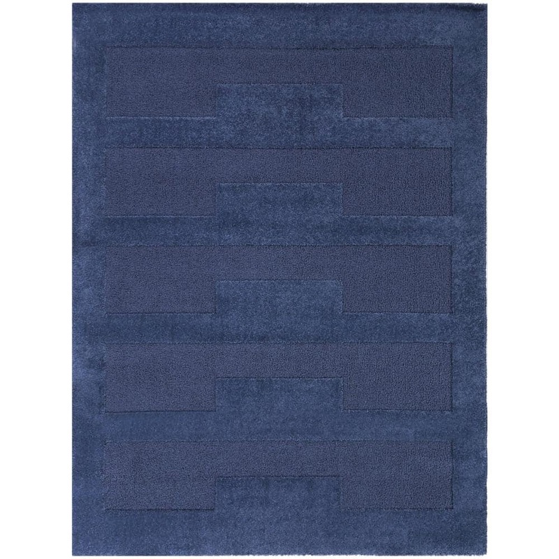 BALTA Santer Blue 5 ft. x 7 ft. Geometric Area Rug 3124844