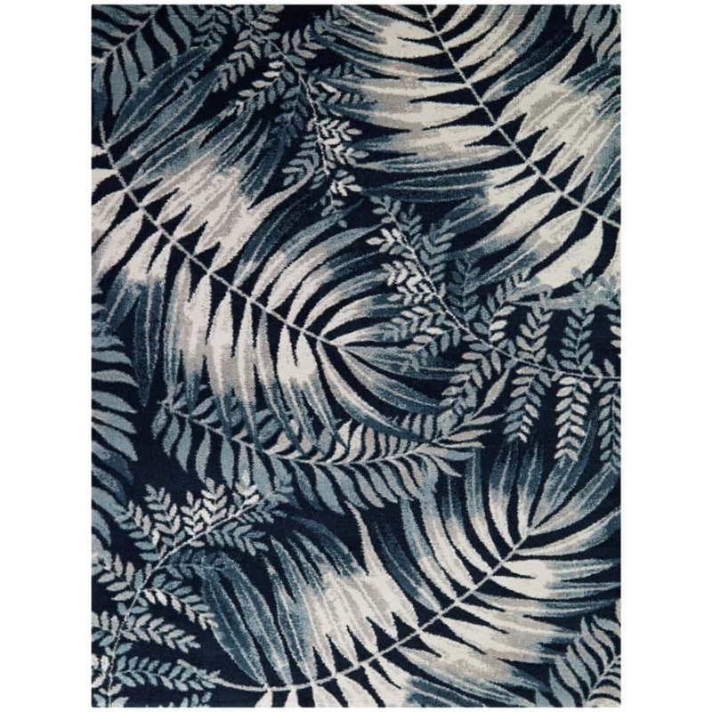 BALTA Baumann Navy 8 ft. x 10 ft. Floral Area Rug 3110937