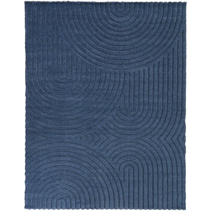 BALTA Caserio Blue 5 ft. x 7 ft. Abstract Area Rug 3124809