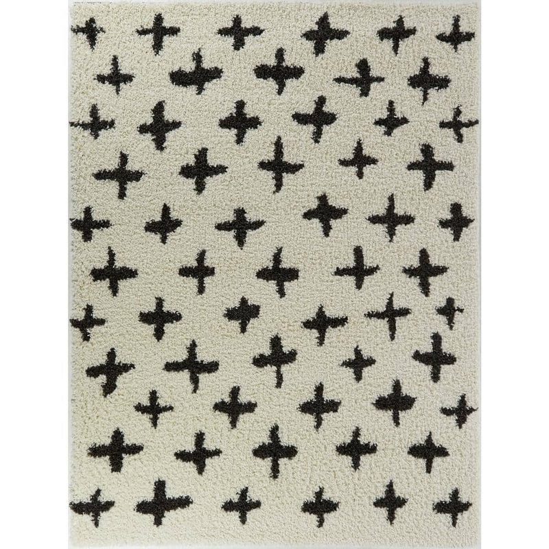 BALTA Delany Cream 5 ft. x 7 ft. Plush Plus Area Rug 3091618