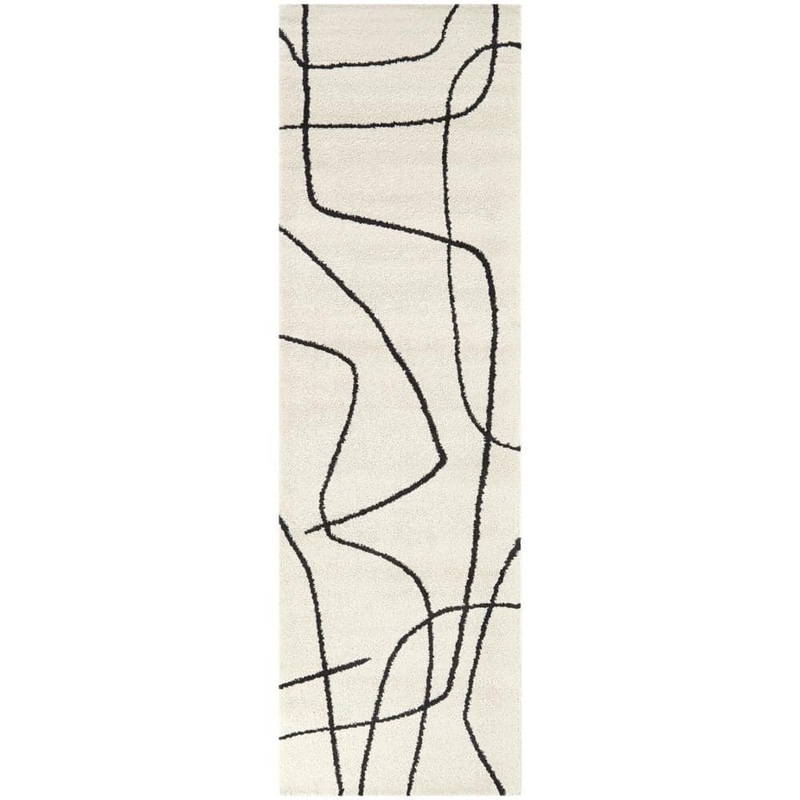 BALTA Descartes Charcoal 2 ft. x 7 ft. Abstract Runner Rug 3122087