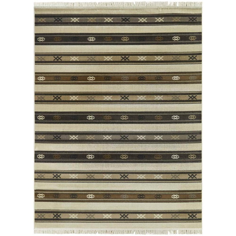 BALTA Gioconda Cream 5 ft. x 7 ft. Striped Area Rug 3111091