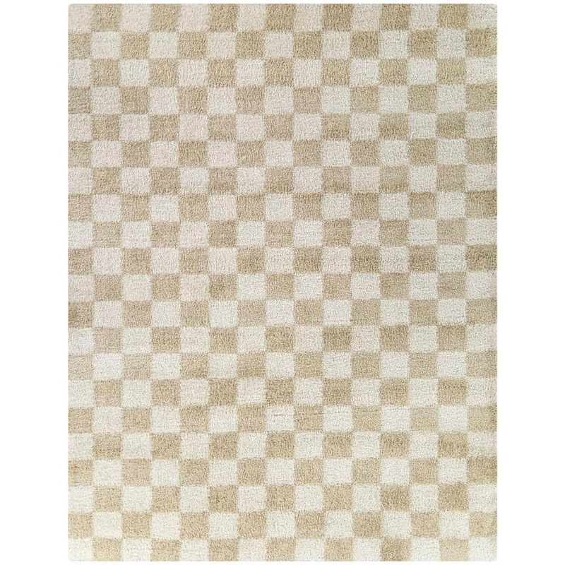 BALTA Havill Beige 8 ft. x 10 ft. Checkered Area Rug 3122586