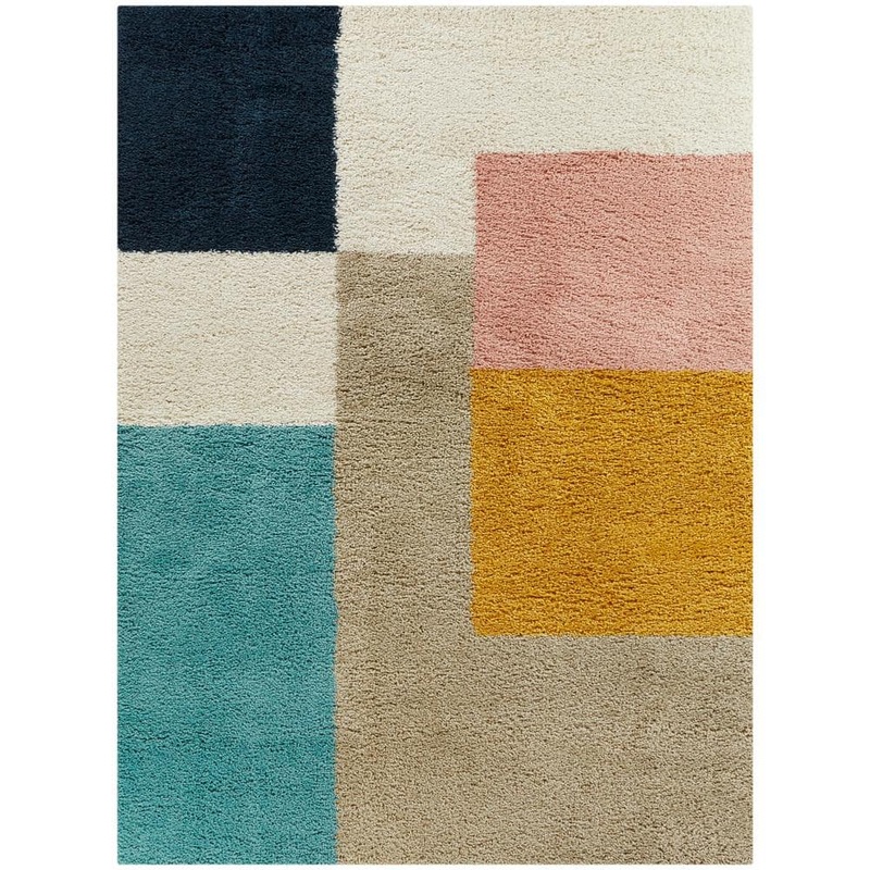 BALTA Joshua Multicolor 8 ft. x 10 ft. Color Block Shag Area Rug 3011980