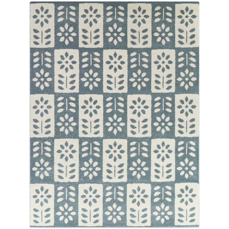 BALTA Karol Blue 5 ft. x 7 ft. Floral Area Rug 3122501