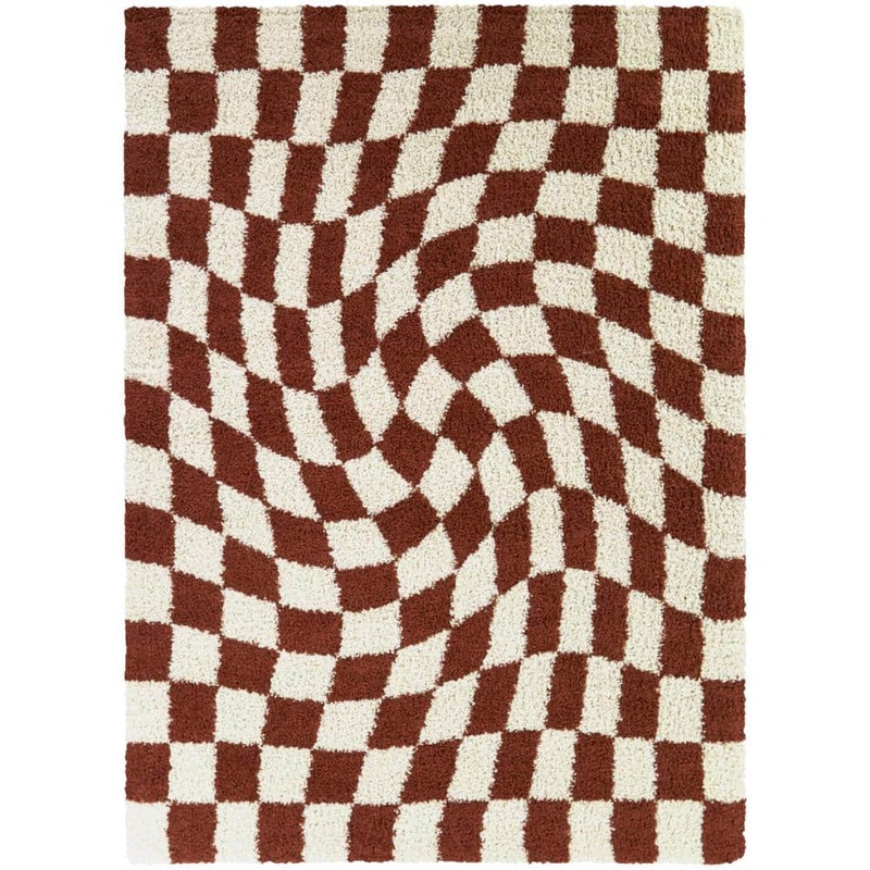 BALTA Luther Rust 8 ft. x 10 ft. Checkered Area Rug 3111279