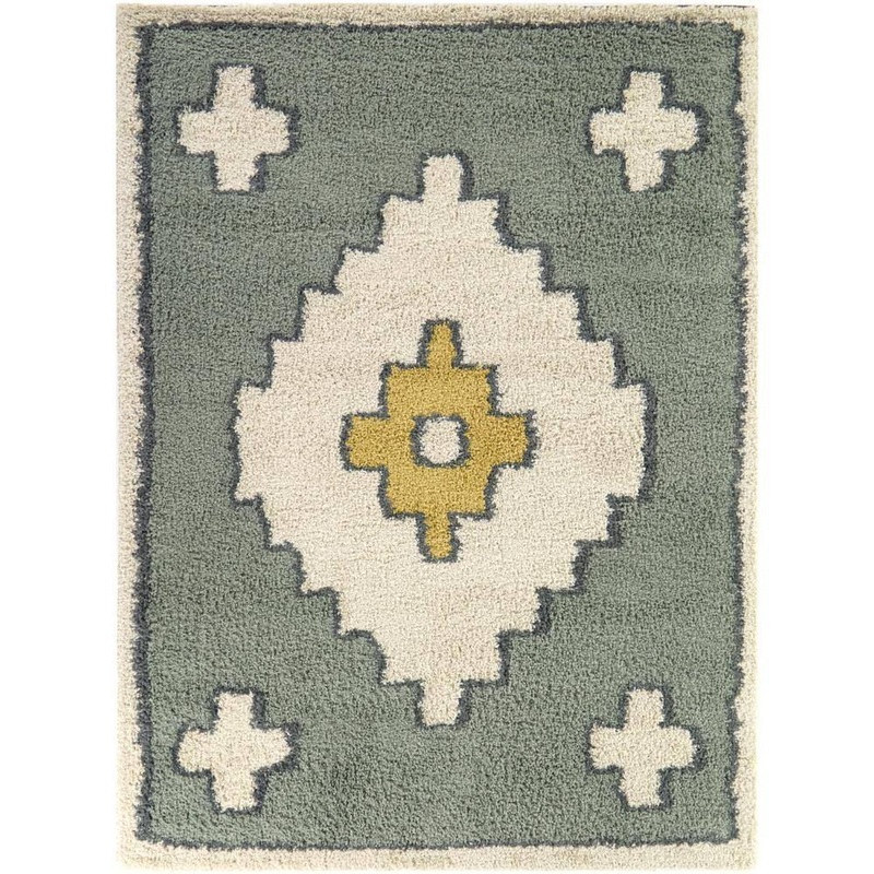 BALTA Massey Teal 4 ft. x 6 ft. Medallion Area Rug 3126521