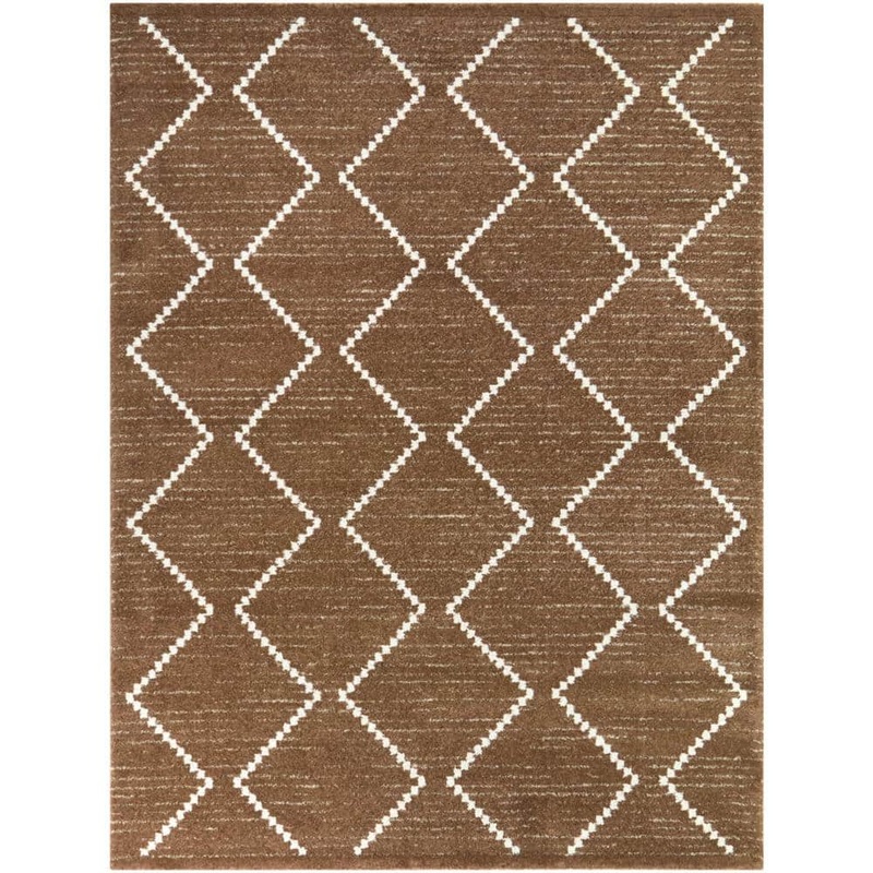 BALTA Oscar Tan 5 ft. x 7 ft. Geometric Area Rug 3129346