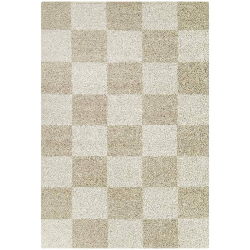 BALTA Reinhart Beige 8 ft. x 10 ft. Checkered Area Rug 3116783