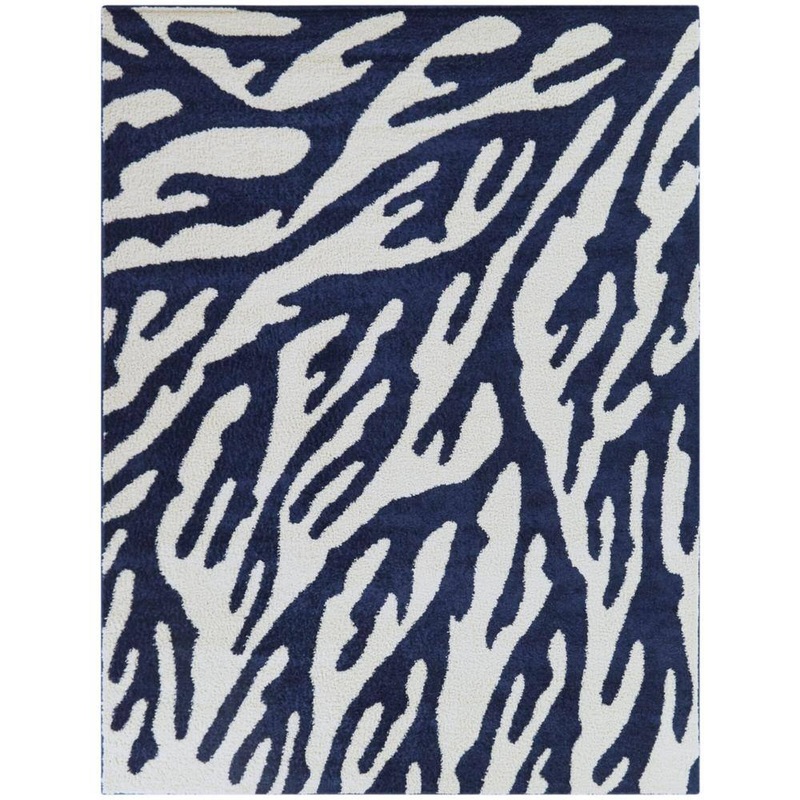 BALTA Sitwell Navy Blue 5 ft. x 7 ft. Floral Area Rug 3115597