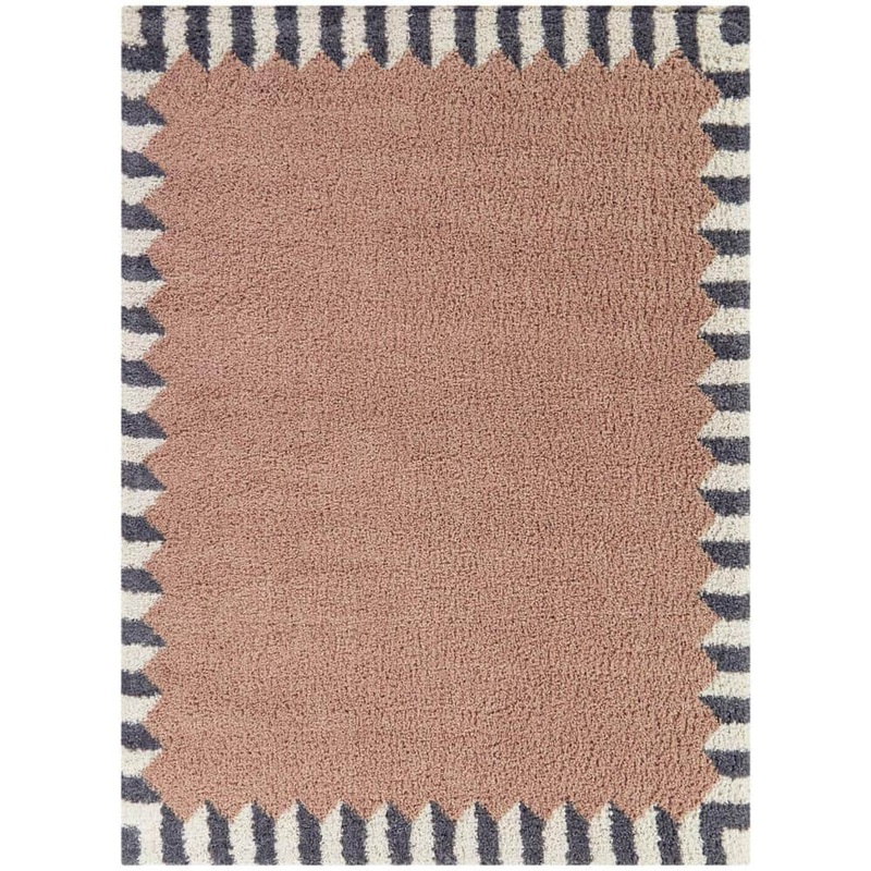 BALTA Vasile Pink 5 ft. x 7 ft. Border Area Rug 3115464