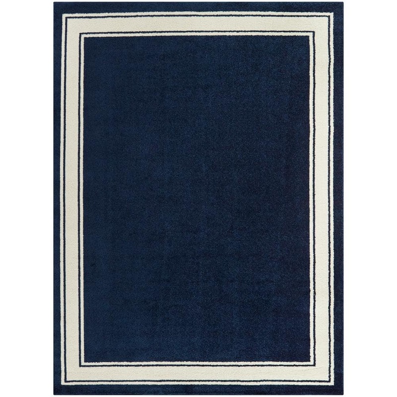 BALTA Vernon Navy 8 ft. x 10 ft. Border Area Rug 3091567