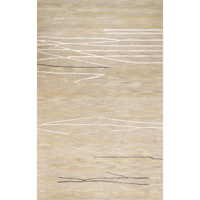 BASHIAN Greenwich Beige 6 ft. x 9 ft. (5 ft. 6 in. x 8 ft. 6 in.) Abstract Contemporary Area Rug 649652313054