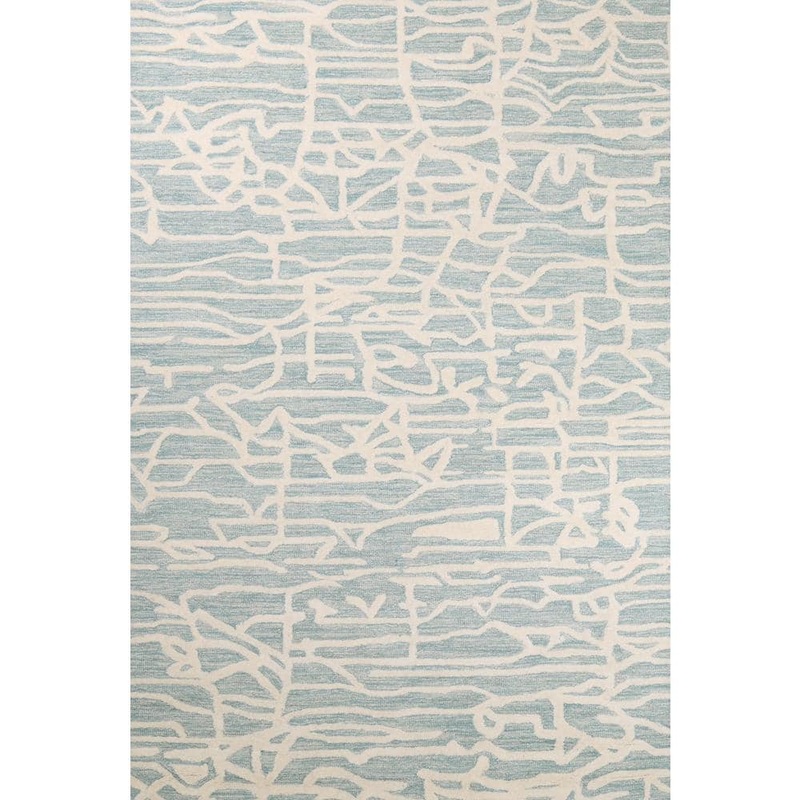 BASHIAN Nilito Teal 4 ft. x 6 ft. (3 ft. 6 in. x 5 ft. 6 in.) Geometric Transitional Accent Rug 649652317106