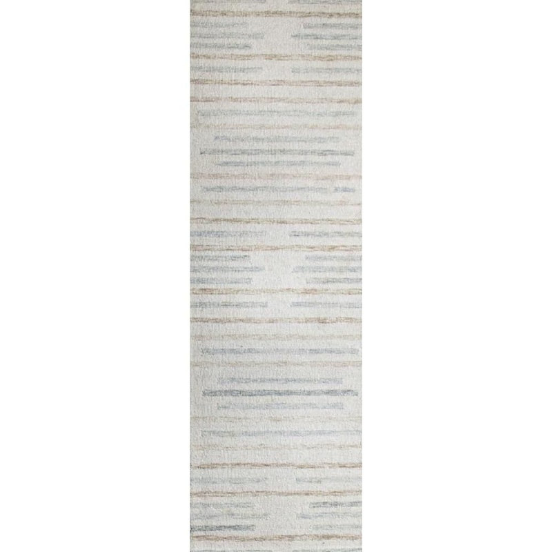 BASHIAN Valencia Ivory/Multi 3 ft. x 8 ft. (2 ft. 6 in. x 8 ft.) Geometric Contemporary Runner Rug 649652322117