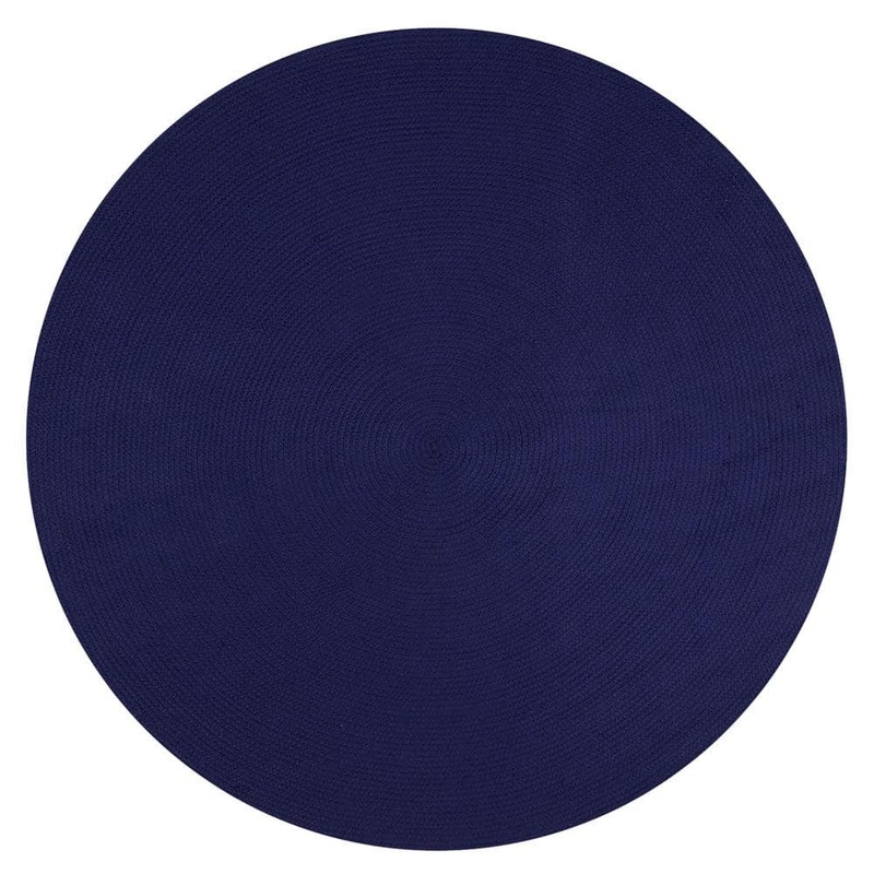 Better Trends Alpine Braid Collection Navy Solid 72